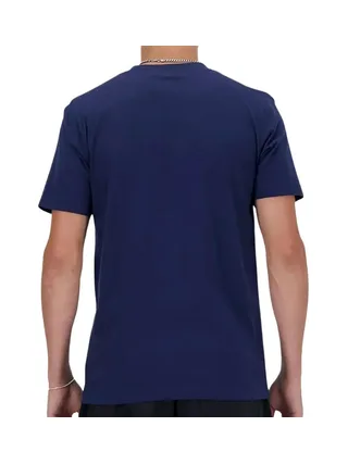 T-shirt Marine Homme New Balance Stacked Logo 2