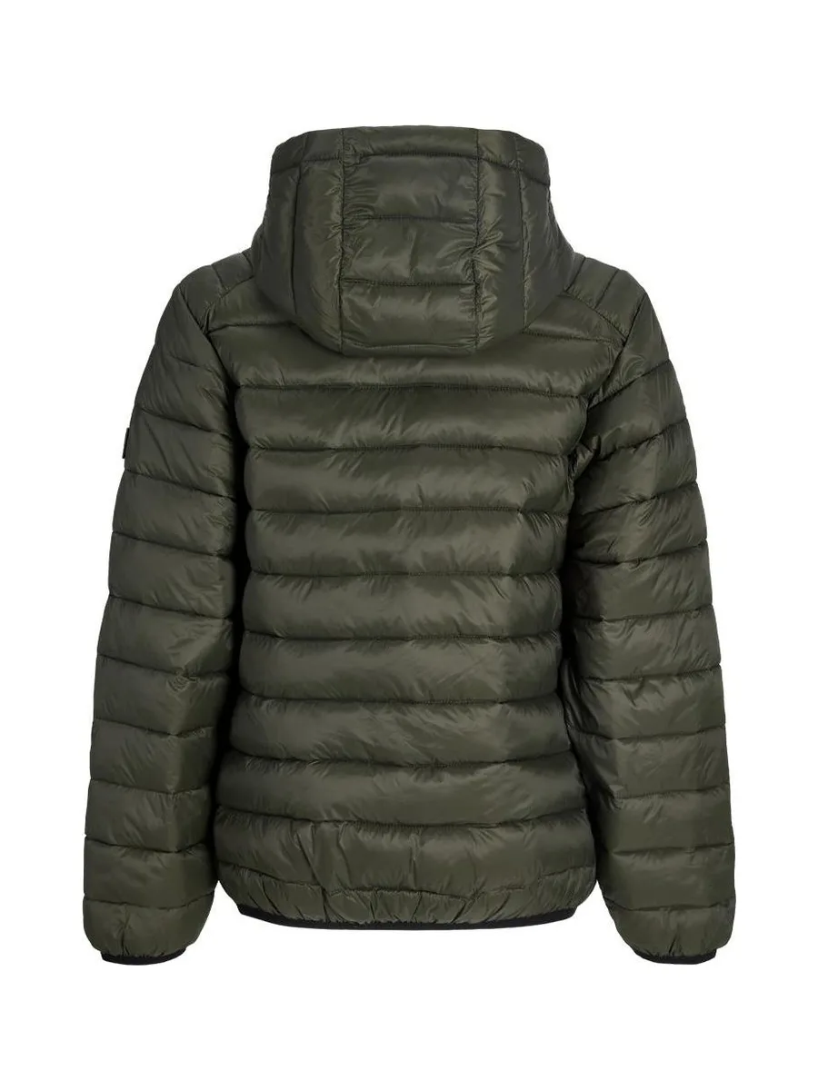 Doudoune légère à capuche junior kaki Jack & Jones Light Puffer 3