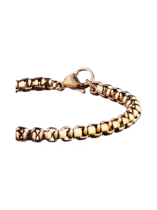 Bracelet Agnettes doré - acier 3