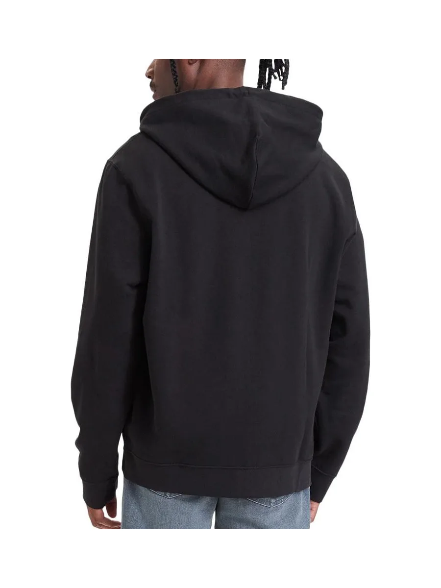 Sweat Zippé Noir Homme Calvin Klein Jeans Badge 3