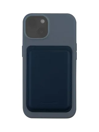 Leather wallet with MagSafe Blue 6