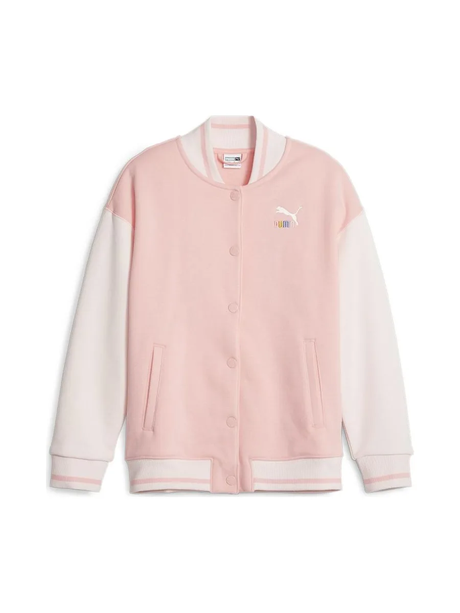 Veste Rose Fille Puma Sweater 2