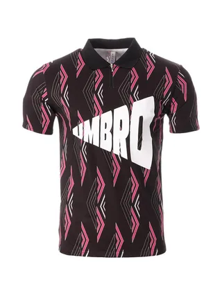 Polo Noir/Rose Homme Umbro King Polo 1