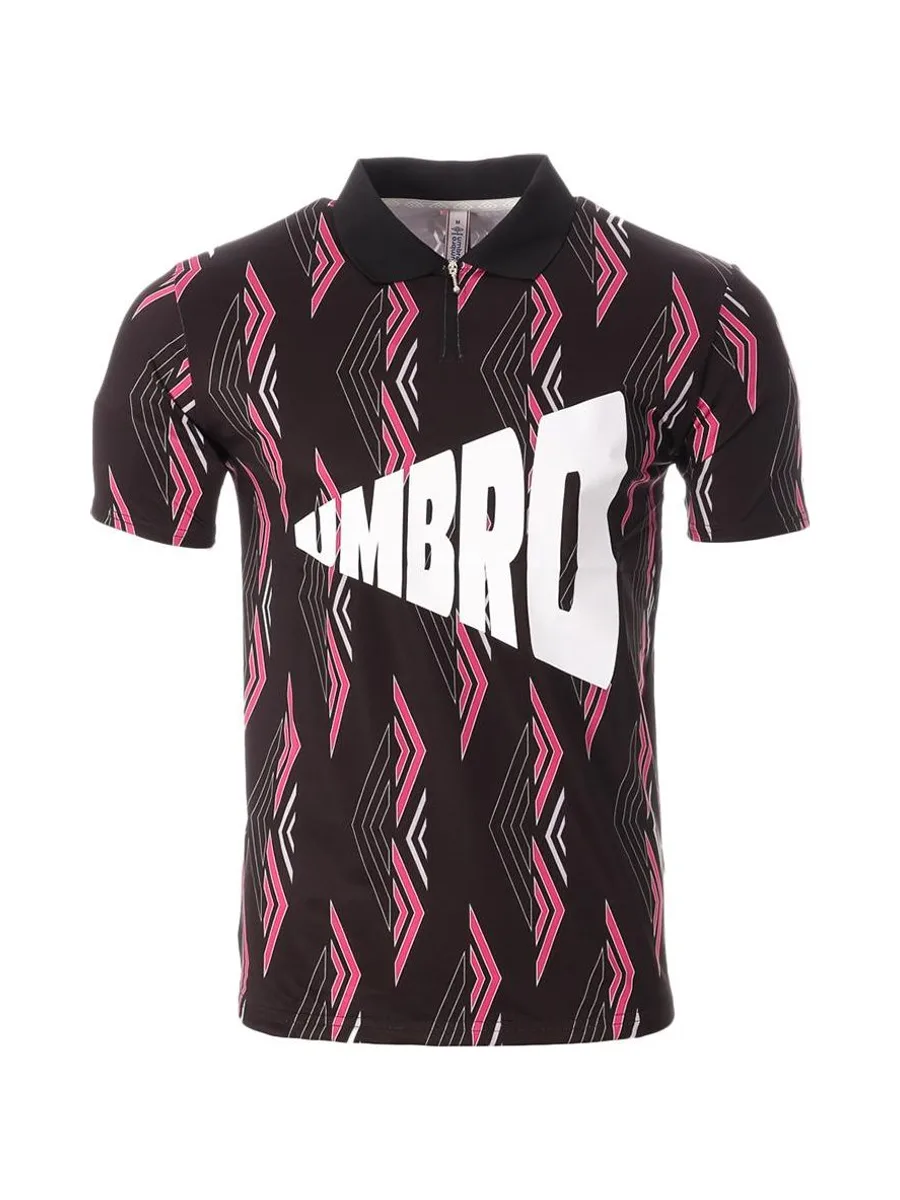 Polo Noir/Rose Homme Umbro King Polo 2