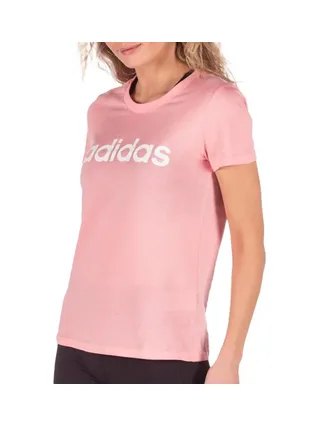 T-shirt Rose Femme Adidas W E Lin Slim T 1