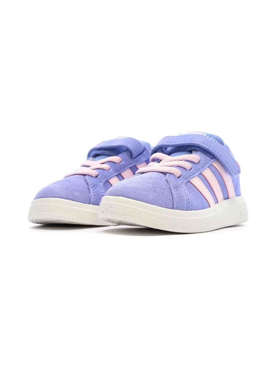 Baskets Violette/Rose Fille Adidas Grand Court 7