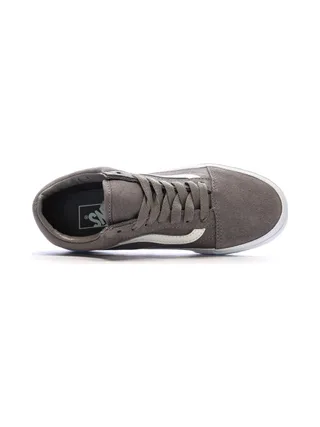 Baskets Grise Femme Vans Old Skool Check Bumper 4