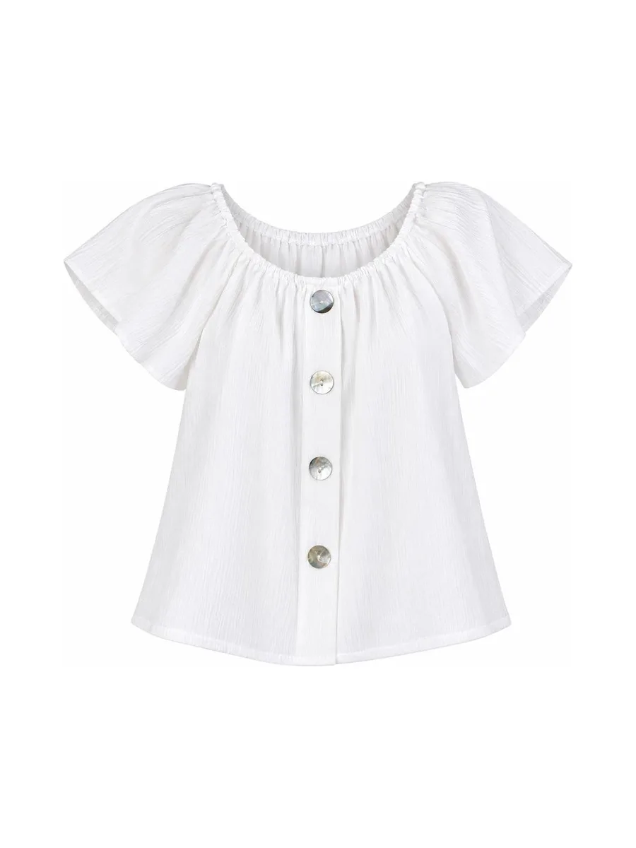 Blouse Blanche Bébé Fille P'tit Mome Pauline 2