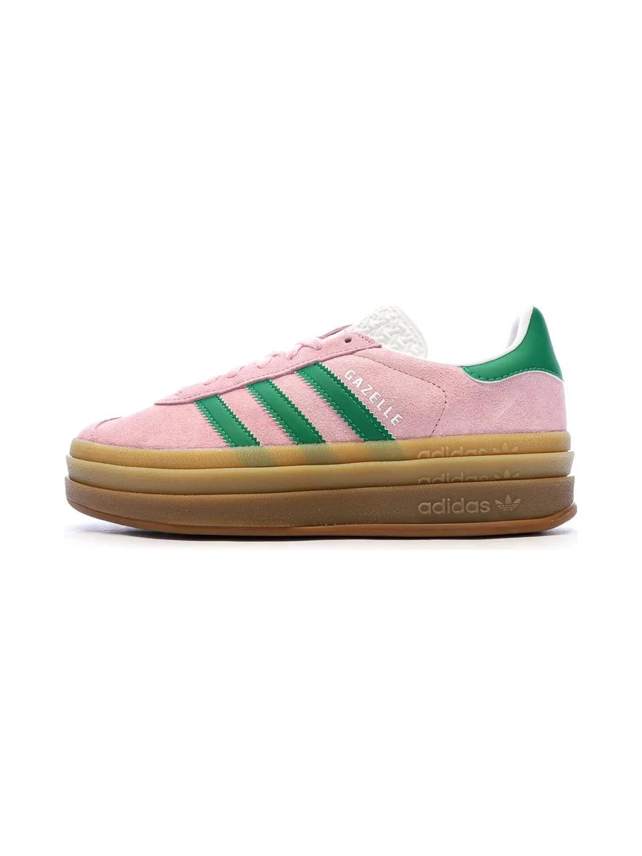 Baskets Roses/Vertes Femme Adidas Gazelle 2