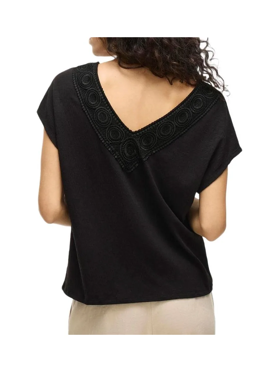 T-Shirt Noir Femme Vila Visyma 3