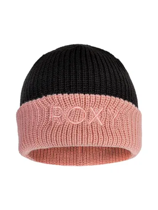 Bonnet Noir/Rose Femme Roxy Freja Beanie 1