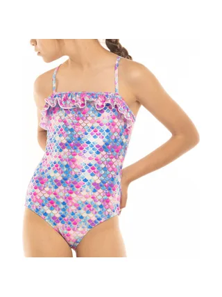 Maillot de Bain 1 Pièce Rose/Bleu Fille Sun Project 1