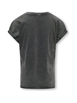 T-shirt Gris Fille Kids ONLY Life Amore 2