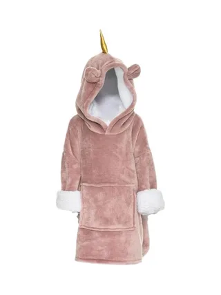 Sweat Plaid Rose Enfant Atmosphera Licorne 3-10 Ans 2