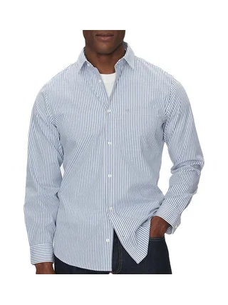 Chemise à Rayures Bleu Homme Calvin Klein Jeans Poplin Stripe 1
