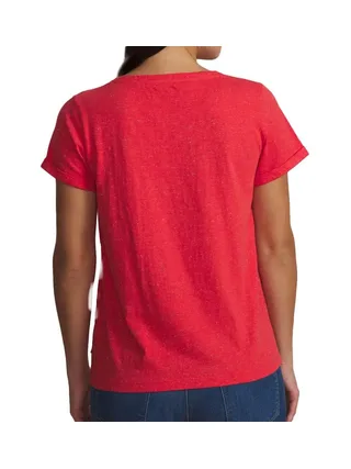 T-shirt Rouge Femme TBS ADINATEE 29418 2