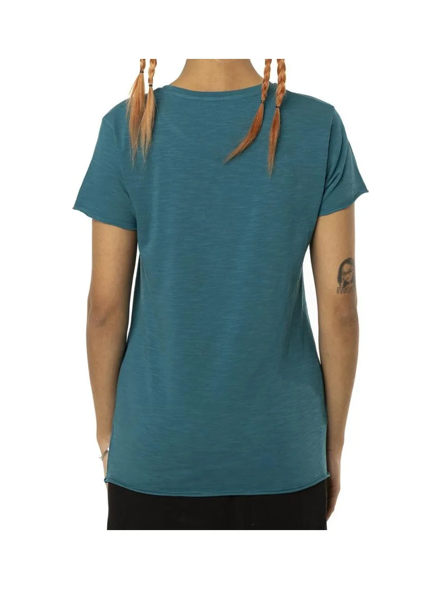T-shirt Turquoise Femme Von Dutch Slub 3