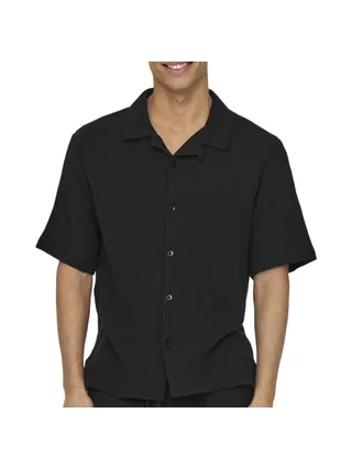 Chemise Noire Homme Only & Sons Kyle 1