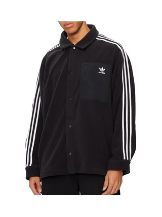 Veste Noire Homme Adidas Polar Shirt 1