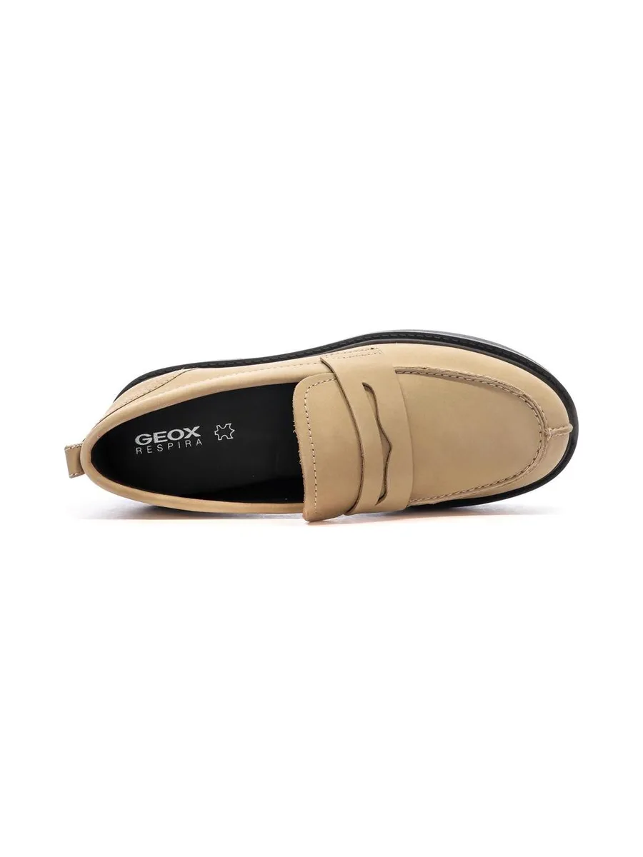 Mocassins Beige/Noir Femme Geox Spherica 5