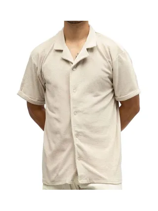 Chemise Beige Homme Paname Brothers CHARLY 1