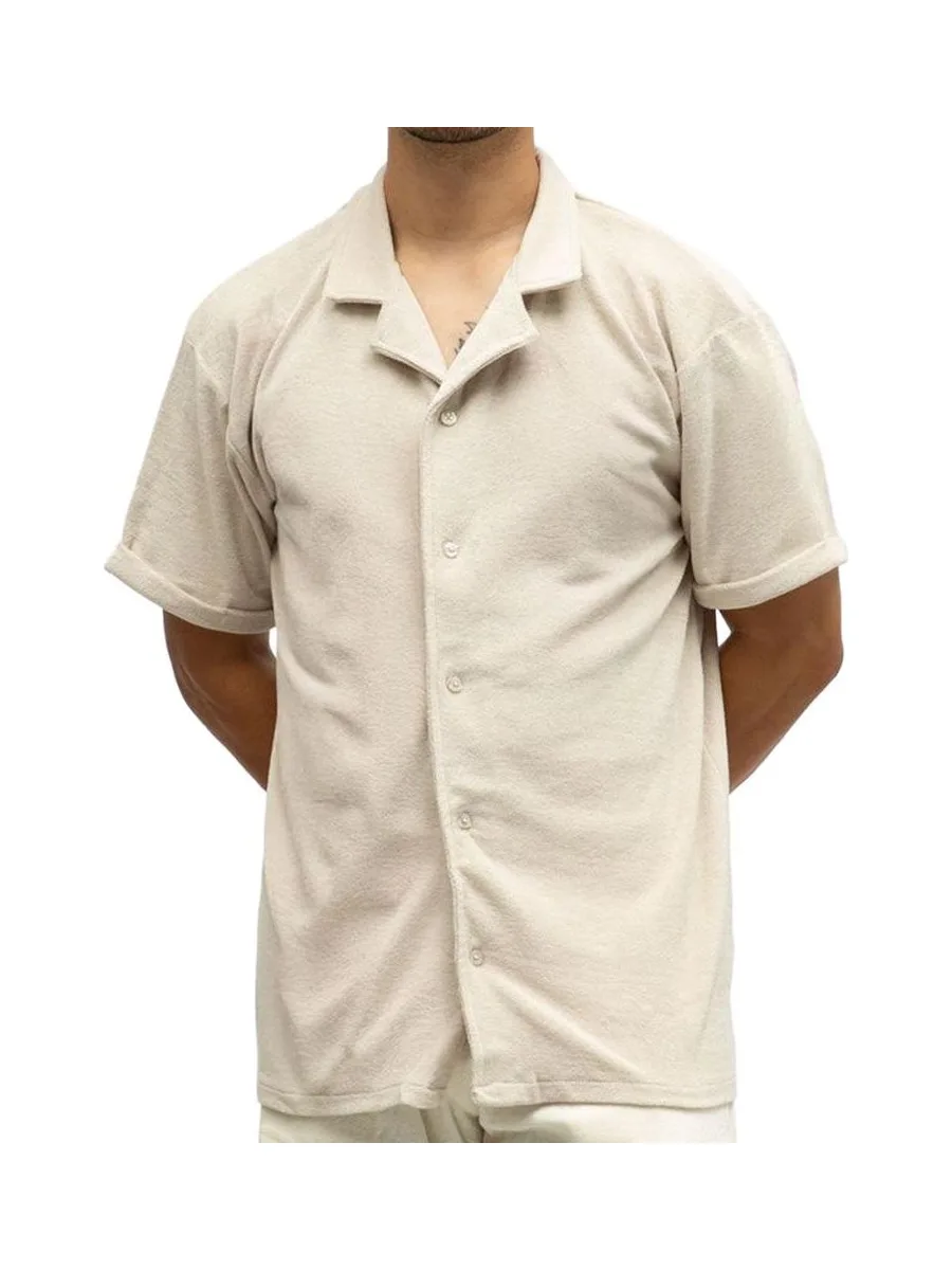 Chemise Beige Homme Paname Brothers CHARLY 2