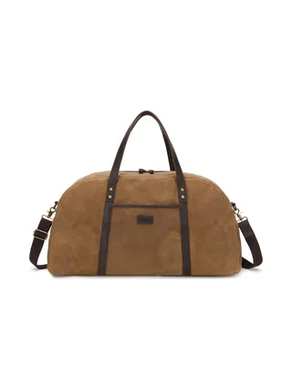 BOB - Sac de voyage en cuir véritable et toile enduite - Bleu 9