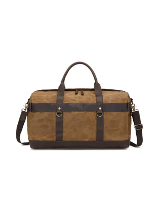 VLAD - Sac de voyage en cuir véritable et toile enduite - Bleu 9