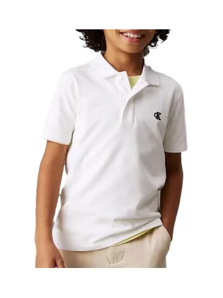 Polo Blanc Garçon Calvin Klein Jeans Essential IB0IB02486 1