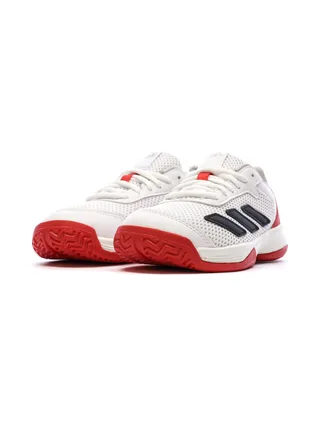 Chaussures de tennis Blanches/Rouges Garçon Adidas Courtflash 6