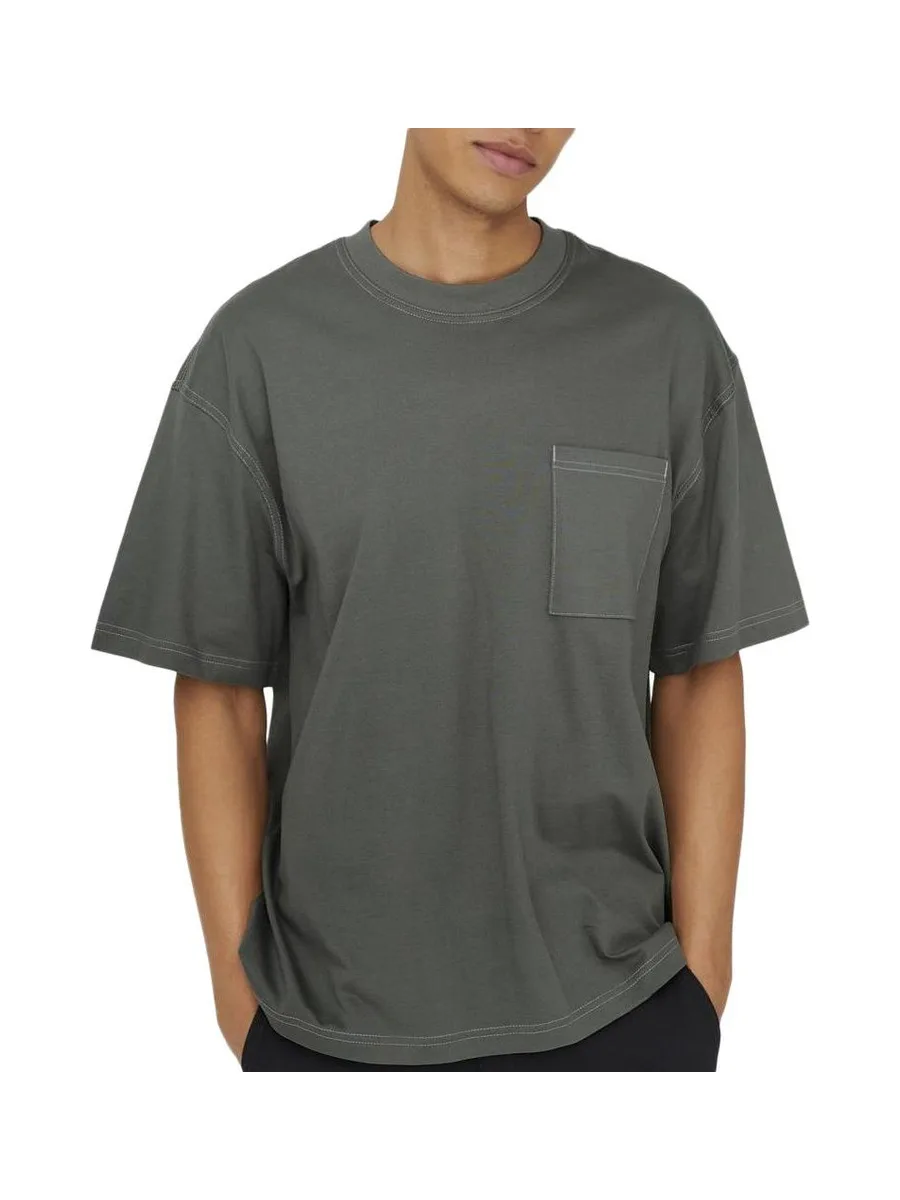 T-Shirt Gris Homme Only & Sons Larry 2