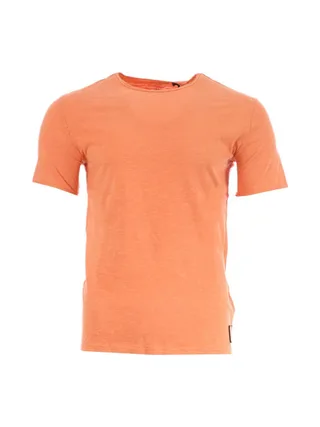 T-shirt Orange Homme Guess Dustin 1