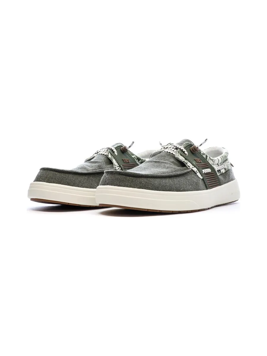 Chaussures Bateau Vertes Homme TBS Geo 7