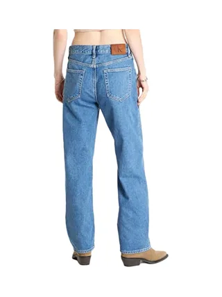 Jean Straight Bleu Femme Calvin Klein Jeans LV047E609G 2