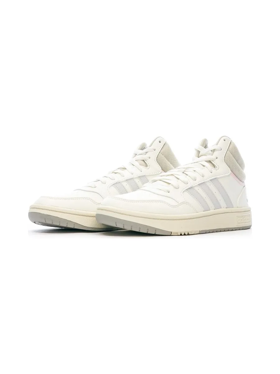 Baskets Beige/Rose Femme Adidas Hoops 3.0 7