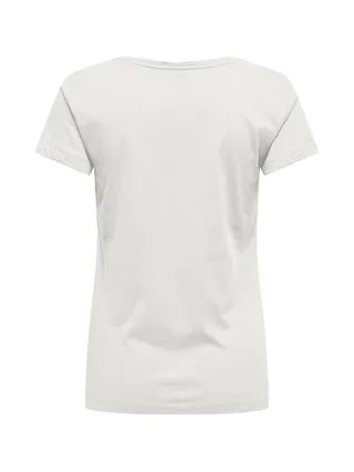 T-Shirt Blanc/Marine Femme JDY Paris 2
