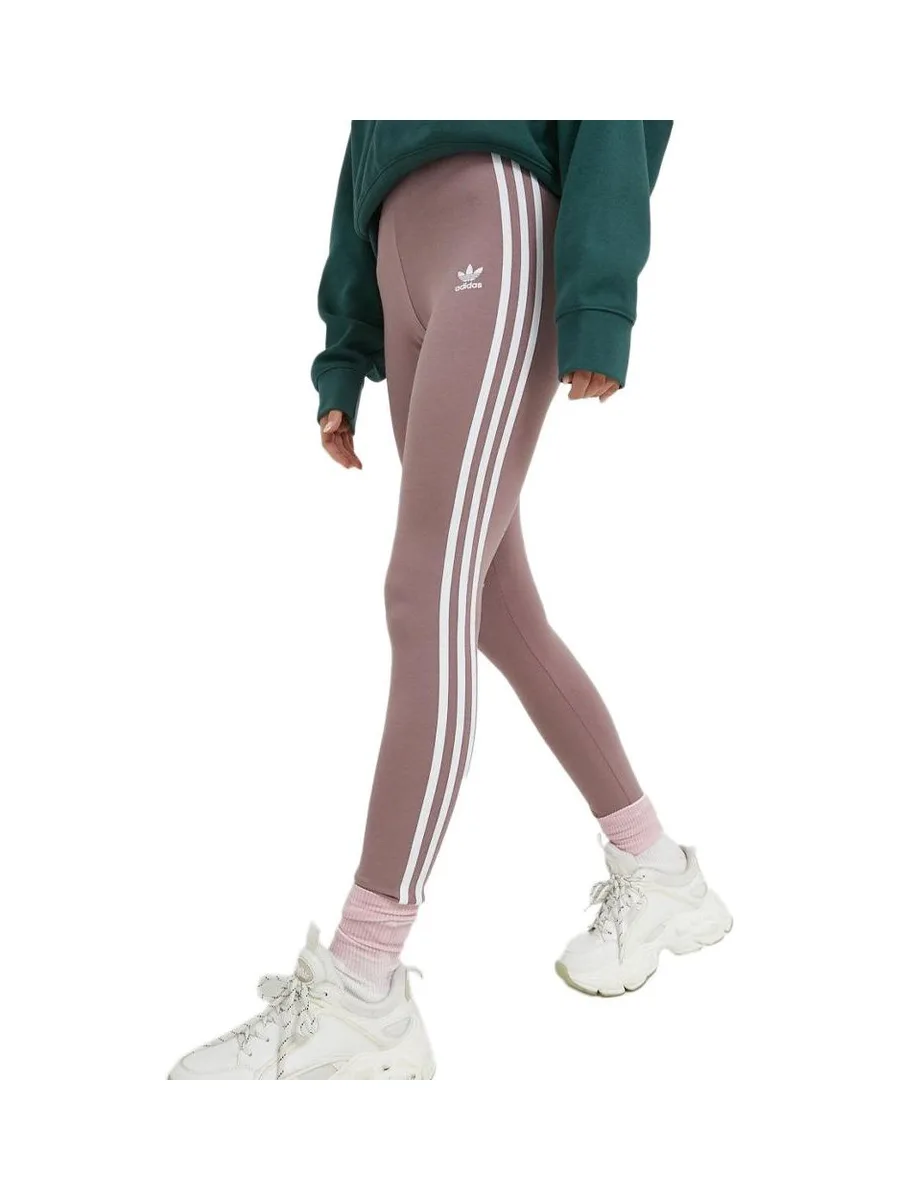 Legging Rose Femme Adidas Stripes 2