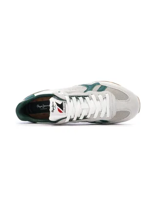 Baskets Grises/Vertes Homme Pepe jeans Brit Retro 4
