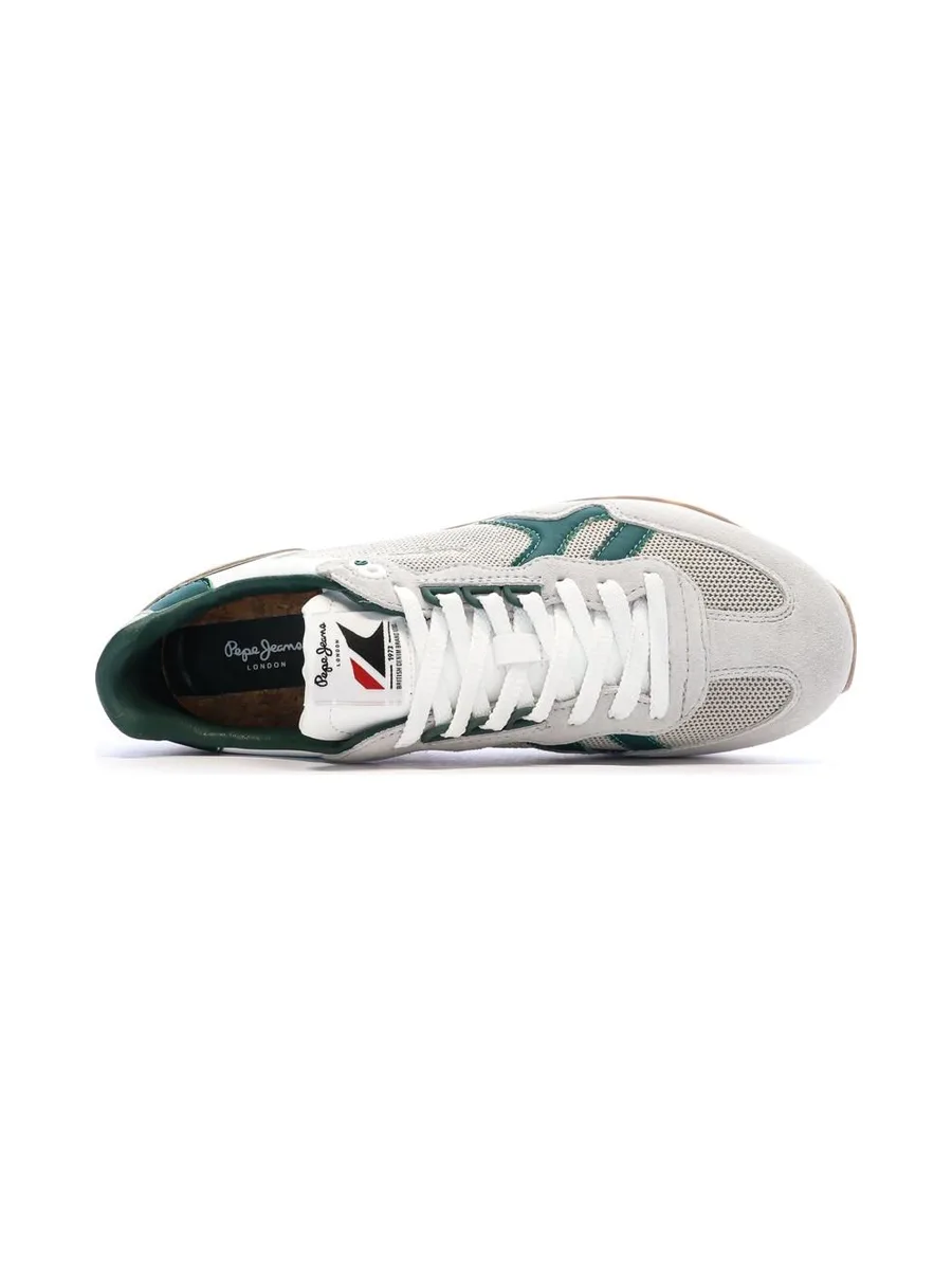 Baskets Grises/Vertes Homme Pepe jeans Brit Retro 5