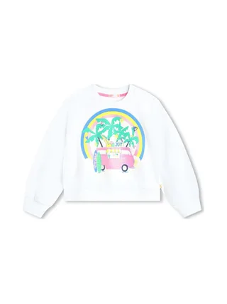 Sweat Blanc Fille Billieblush U20099 1