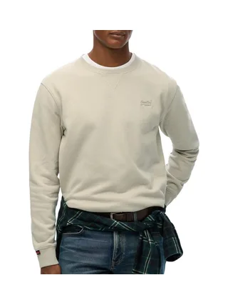 Pull Beige Homme Superdry Essential Logo Crew 1