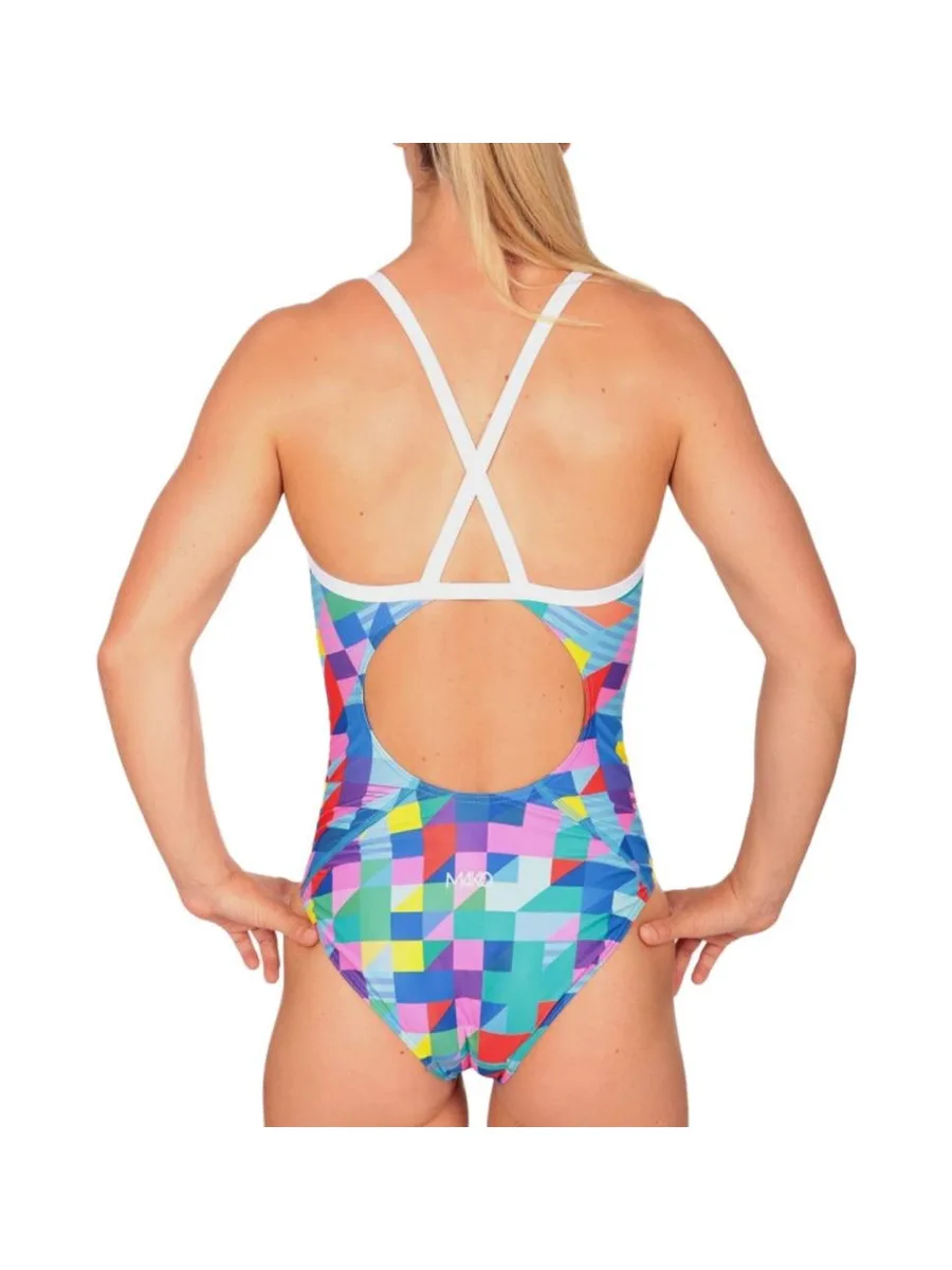Maillot de bain Bleu/Blanc Femme Mako Nereid Pixel 3