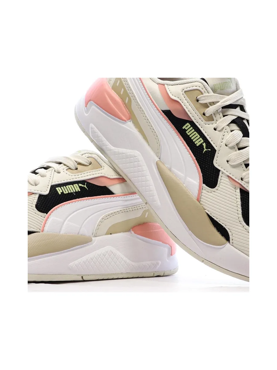 Baskets Blanc/Rose Femme Puma X-ray 3 7