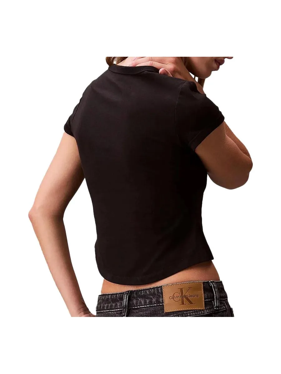 T-Shirt Noir Femme Calvin Klein Jean Baby 2
