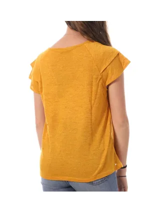 T-shirt Jaune Femme Vero Moda Lina 2