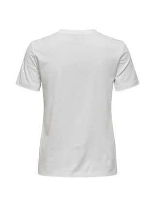 T-shirt Blanc Femme Only Lima 2