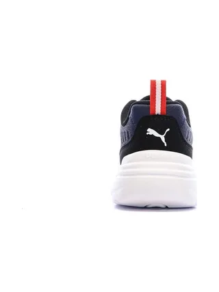 Baskets Marines/Blanches/Roses Garçon Puma Soft Wired 2 3