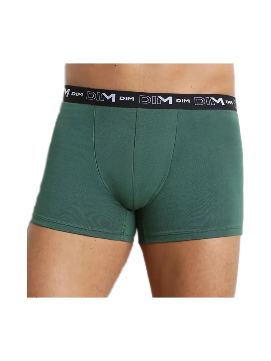 Boxers Noir Dim Homme Coton Stretch X3 - Taille 3