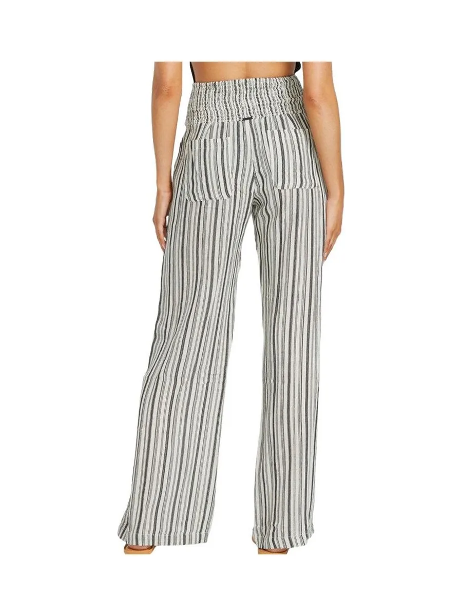 Pantalon Ecru/Noir Femme Billabong New Waves 2 2