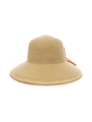 Chapeau de Paille Orange Femme Via Lorenzo Bohème 1